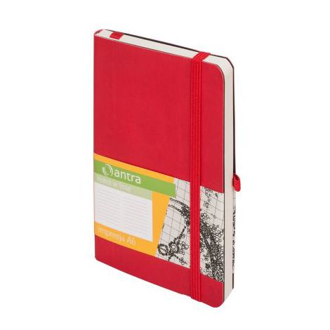 Notes Antra Impresja A6/96/80g linia, Czerwony